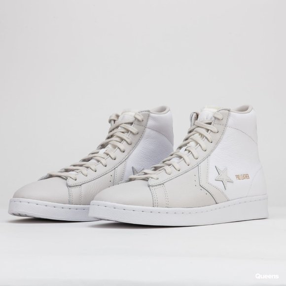 NIB Converse Pro Leather Mid White/Pale Putty/White 167817C US Mens 13 - Picture 8 of 8